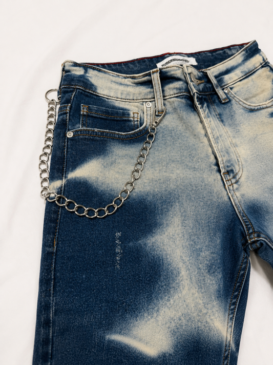 Two-Toned Denim Jeans