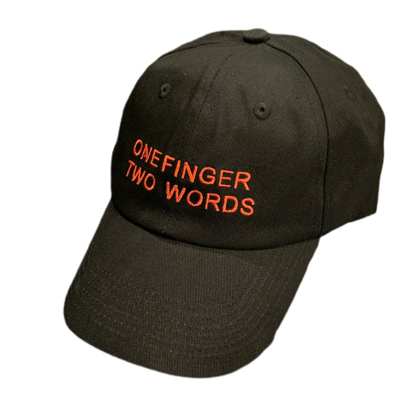 “ One Finger, Two Words” Hat