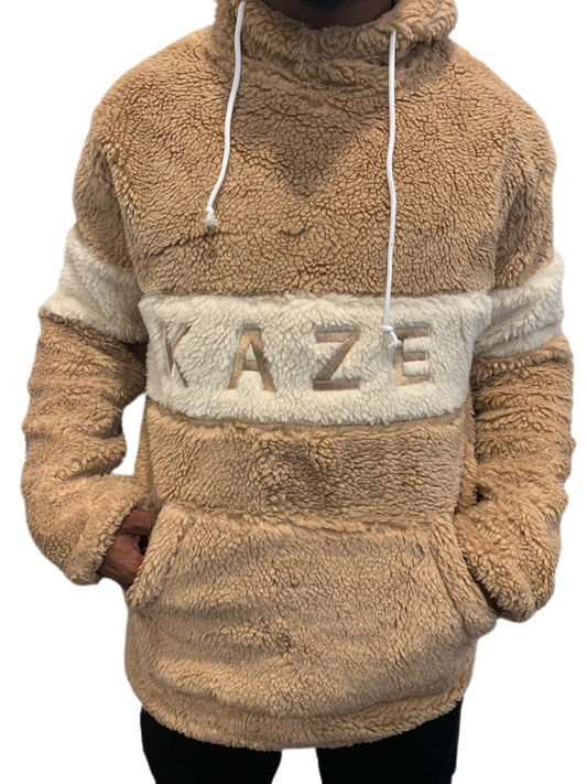 Tan Kaze Sherpa Hoodie